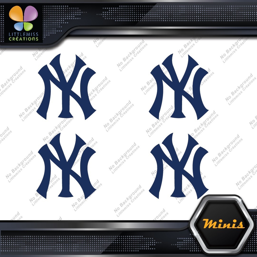 Compatible Yankees New York Baseball Sports 4 MINI SIZE Decals Stickers Vinyl 277343279555 Compatible Yankees New York Baseball Sports 4 MINI SIZE Decals Stickers Vinyl - Image 1