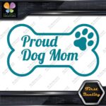Proud Dog Mom With Paw Inside Bone Exclusive Design Logo Vinyl Decals Stickers - Image 16