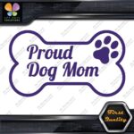 Proud Dog Mom With Paw Inside Bone Exclusive Design Logo Vinyl Decals Stickers - Image 8