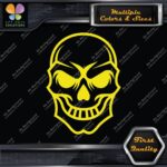 Skull Head Simple Hollow Big Eyes Smiling Skeleton Decals Stickers Vinyl - Image 5