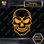 Skull Head Simple Hollow Big Eyes Smiling Skeleton Decals Stickers Vinyl - Image 6