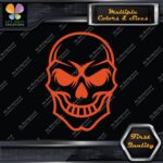 Skull Head Simple Hollow Big Eyes Smiling Skeleton Decals Stickers Vinyl - Image 7