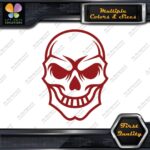 Skull Head Simple Hollow Big Eyes Smiling Skeleton Decals Stickers Vinyl - Image 9