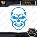 Skull Head Simple Hollow Big Eyes Smiling Skeleton Decals Stickers Vinyl - Image 10