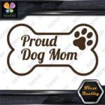 Proud Dog Mom With Paw Inside Bone Exclusive Design Logo Vinyl Decals Stickers - Image 32