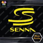 Compatible Ayrton Senna SS F1 Racing Grand Prix Name Logo Vinyl Decals Stickers