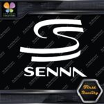 Compatible Ayrton Senna SS F1 Racing Grand Prix Name Logo Vinyl Decals Stickers - Image 4