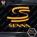 Compatible Ayrton Senna SS F1 Racing Grand Prix Name Logo Vinyl Decals Stickers - Image 7
