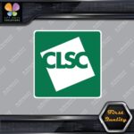 Compatible CLSC Centre Local de Service Communautaire Qc Decals Stickers Vinyl