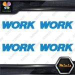 Compatible Work Wheels Emblem Name Only Pack 4 MINI SIZE Decals Stickers Vinyl - Image 11