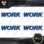Compatible Work Wheels Emblem Name Only Pack 4 MINI SIZE Decals Stickers Vinyl - Image 12