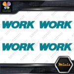 Compatible Work Wheels Emblem Name Only Pack 4 MINI SIZE Decals Stickers Vinyl - Image 13