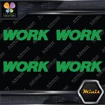 Compatible Work Wheels Emblem Name Only Pack 4 MINI SIZE Decals Stickers Vinyl - Image 14