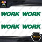 Compatible Work Wheels Emblem Name Only Pack 4 MINI SIZE Decals Stickers Vinyl - Image 15