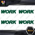 Compatible Work Wheels Emblem Name Only Pack 4 MINI SIZE Decals Stickers Vinyl - Image 16