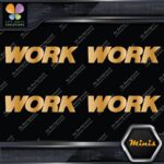 Compatible Work Wheels Emblem Name Only Pack 4 MINI SIZE Decals Stickers Vinyl - Image 17