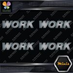 Compatible Work Wheels Emblem Name Only Pack 4 MINI SIZE Decals Stickers Vinyl - Image 18