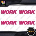 Compatible Work Wheels Emblem Name Only Pack 4 MINI SIZE Decals Stickers Vinyl - Image 20