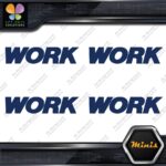 Compatible Work Wheels Emblem Name Only Pack 4 MINI SIZE Decals Stickers Vinyl - Image 3