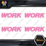 Compatible Work Wheels Emblem Name Only Pack 4 MINI SIZE Decals Stickers Vinyl - Image 21
