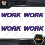 Compatible Work Wheels Emblem Name Only Pack 4 MINI SIZE Decals Stickers Vinyl - Image 22