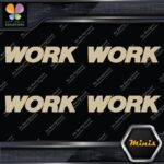 Compatible Work Wheels Emblem Name Only Pack 4 MINI SIZE Decals Stickers Vinyl - Image 23