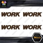 Compatible Work Wheels Emblem Name Only Pack 4 MINI SIZE Decals Stickers Vinyl - Image 24