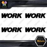 Compatible Work Wheels Emblem Name Only Pack 4 MINI SIZE Decals Stickers Vinyl - Image 4