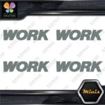 Compatible Work Wheels Emblem Name Only Pack 4 MINI SIZE Decals Stickers Vinyl - Image 5