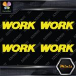 Compatible Work Wheels Emblem Name Only Pack 4 MINI SIZE Decals Stickers Vinyl - Image 6