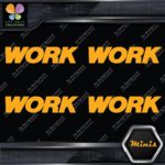 Compatible Work Wheels Emblem Name Only Pack 4 MINI SIZE Decals Stickers Vinyl - Image 7