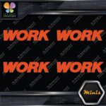 Compatible Work Wheels Emblem Name Only Pack 4 MINI SIZE Decals Stickers Vinyl - Image 8