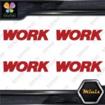 Compatible Work Wheels Emblem Name Only Pack 4 MINI SIZE Decals Stickers Vinyl - Image 9