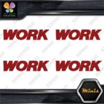 Compatible Work Wheels Emblem Name Only Pack 4 MINI SIZE Decals Stickers Vinyl - Image 10