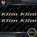 Compatible Klim Clothing Apparel Name Pack of 4 MINI SIZE Decals Stickers Vinyl - Image 23