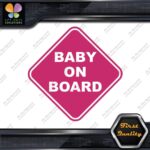 Baby On Board Warning Diamond Shape Cars Trucks Logo Vinyl Decals Stickers - Image 20