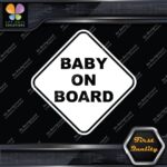 Baby On Board Warning Diamond Shape Cars Trucks Logo Vinyl Decals Stickers - Image 3