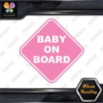 Baby On Board Warning Diamond Shape Cars Trucks Logo Vinyl Decals Stickers - Image 21