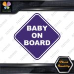 Baby On Board Warning Diamond Shape Cars Trucks Logo Vinyl Decals Stickers - Image 22