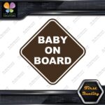 Baby On Board Warning Diamond Shape Cars Trucks Logo Vinyl Decals Stickers - Image 24