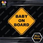 Baby On Board Warning Diamond Shape Cars Trucks Logo Vinyl Decals Stickers - Image 6