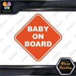 Baby On Board Warning Diamond Shape Cars Trucks Logo Vinyl Decals Stickers - Image 7