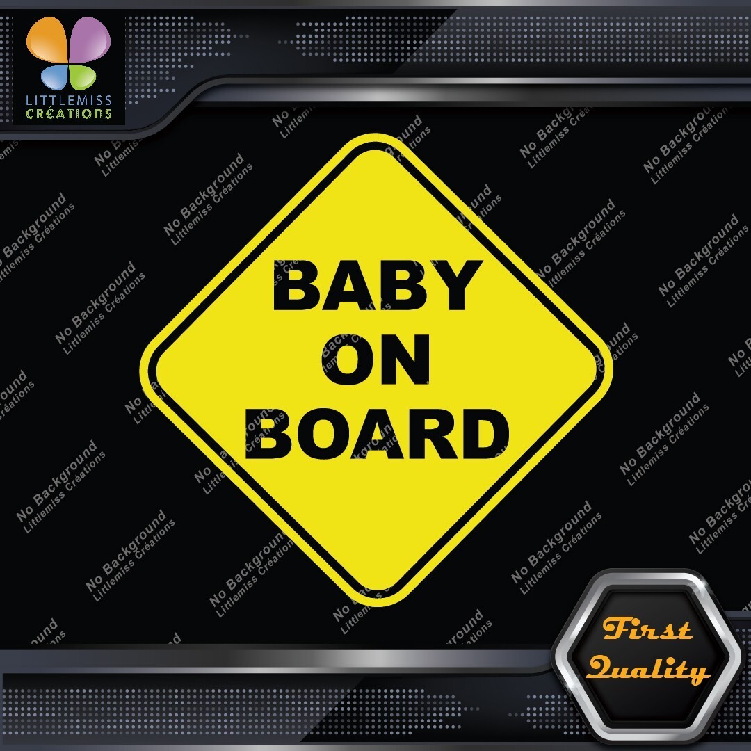 Baby On Board Warning Diamond Shape Cars Trucks Logo Vinyl Decals Stickers 276888417795 Baby On Board Warning Diamond Shape Cars Trucks Logo Vinyl Decals Stickers - Image 1