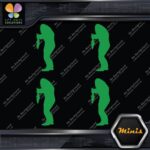 Bigfoot Sasquatch Yeti Holding Fish Pack of 4 MINI SIZE Decals Stickers Vinyl - Image 14