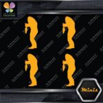 Bigfoot Sasquatch Yeti Holding Fish Pack of 4 MINI SIZE Decals Stickers Vinyl - Image 6