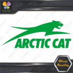 Compatible Arctic Cat Jumping Right Over Name Snowmobiles Vinyls Decals Stickers