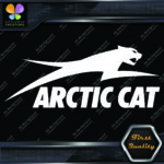 Compatible Arctic Cat Jumping Right Over Name Snowmobiles Vinyls Decals Stickers - Image 4