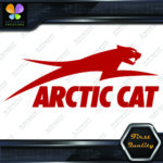 Compatible Arctic Cat Jumping Right Over Name Snowmobiles Vinyls Decals Stickers - Image 9