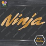 Compatible Ninja Motorcycles Kawazaki Name Smooth Logo Vinyl Decals Stickers - Image 18