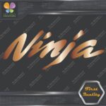 Compatible Ninja Motorcycles Kawazaki Name Smooth Logo Vinyl Decals Stickers - Image 20